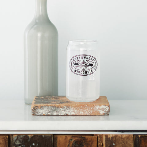 Northwoods Wisconsin Can Glass