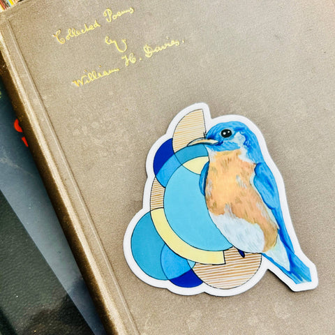 Bluebird Geometric Vinyl Sticker