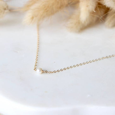 TINY Freshwater Pearl Necklace