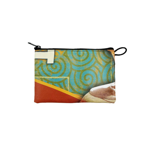 Large Zipper Pouch w/Liner- Banner: Multi-Colored