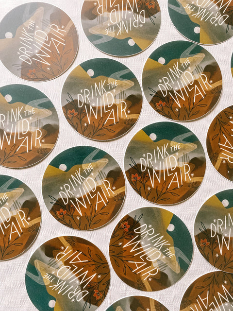 Wild Air 3" Matte Sticker
