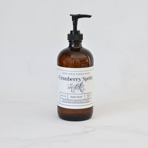 Liquid Hand Soap 16 oz. | Made In USA: Amber / Lavender Woods, Glass Jar