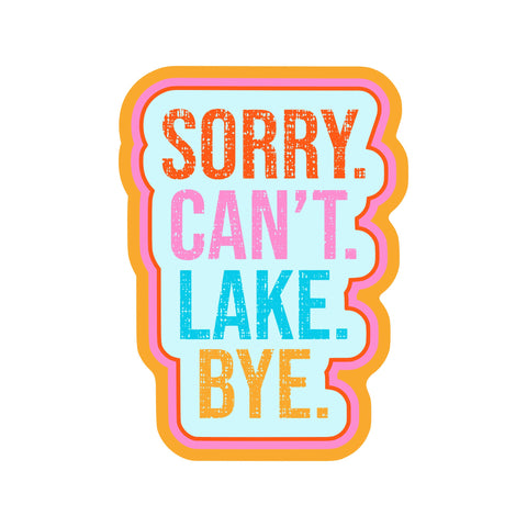 Lake Cabin Boating Up North Camp High Quality Vinyl Sticker