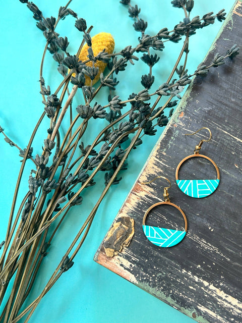 Crescent Hoop Earrings-Assorted Styles