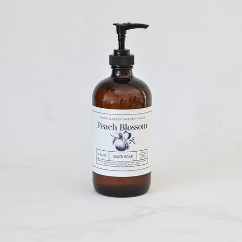 Liquid Hand Soap 16 oz. | Made In USA: Amber / Lavender Woods, Glass Jar