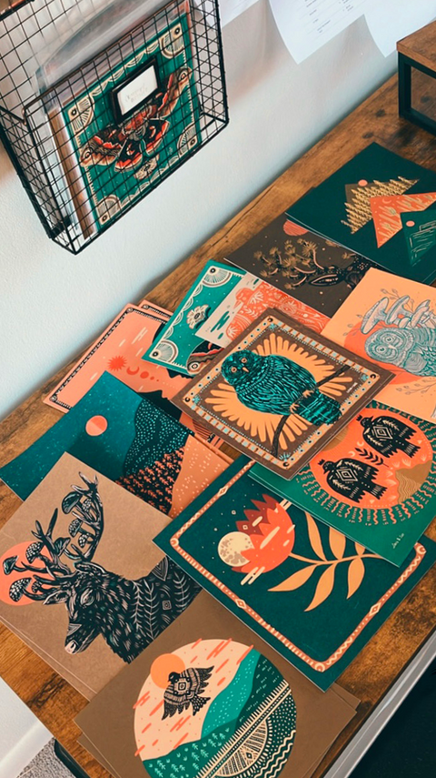 Keeping Warm, Bear Cabin: 8x10