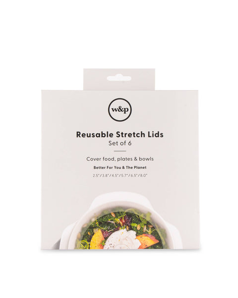 Reusable Silicone Stretch Lids - Set of 6 Assorted Sizes