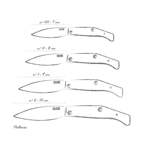 Busa Pocket Knife Nº0 (8 cm) Micarta Brown Handle Carbon Steel