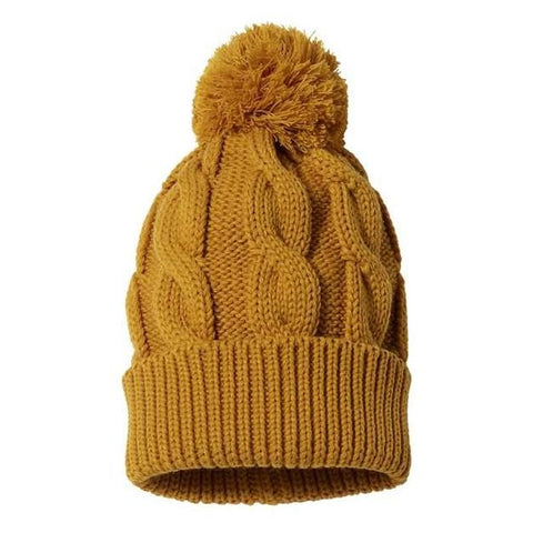 Chunky knit bicycle beanie, Bicycle tag