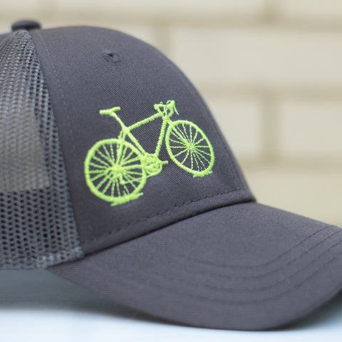 Bicycle Embroidered Youth Snapback Baseball Cap