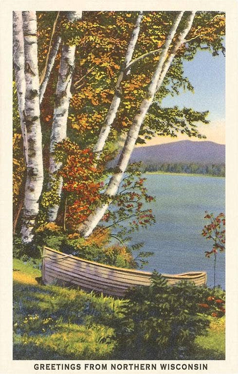 Greetings from Northern Wisconsin - Vintage Image, Postcard