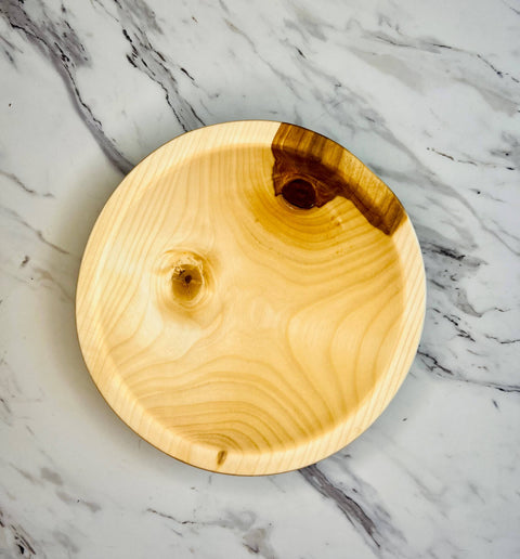 Birch Wood Knotty Bowl