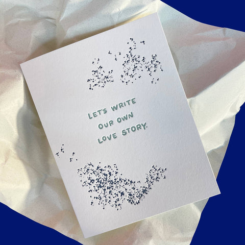 Love Story - Love + Anniversary card