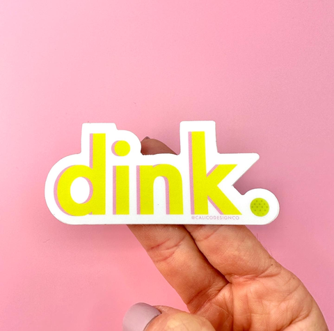 Pickleball Dink Vinyl Sticker