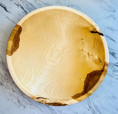 Birch Wood Knotty Bowl