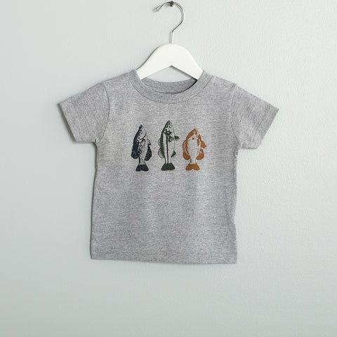 Fish Fry Toddler Heather Gray Tee