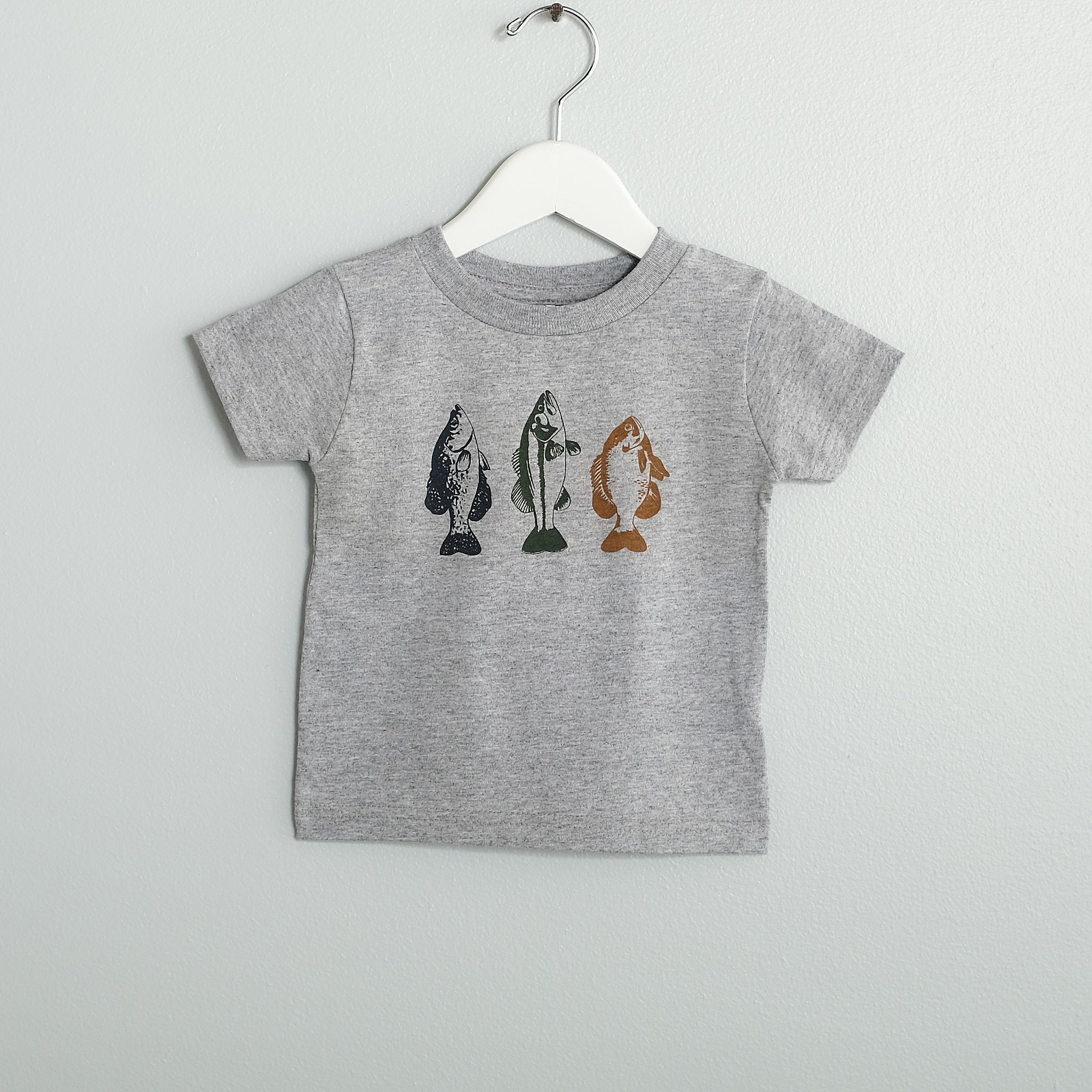 Fish Fry Toddler Heather Gray Tee