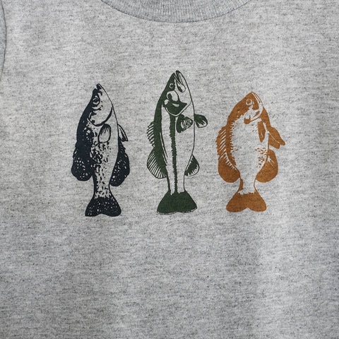 Fish Fry Toddler Heather Gray Tee