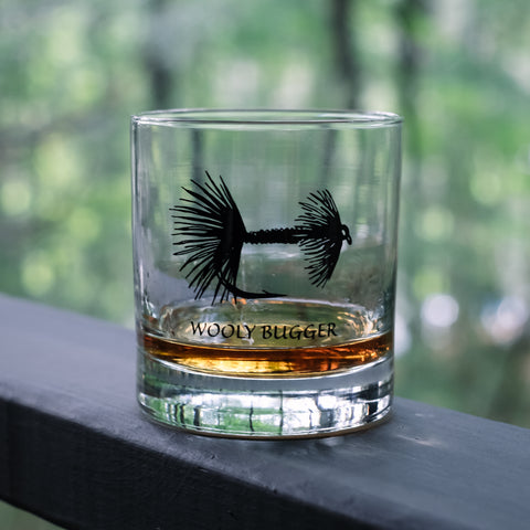 Fly Fishing Rocks Glassware