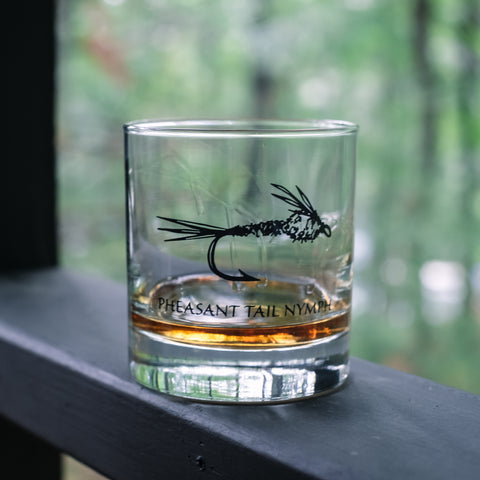 Fly Fishing Rocks Glassware