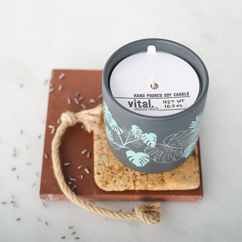 Monstera Wrap Candle, Beach House