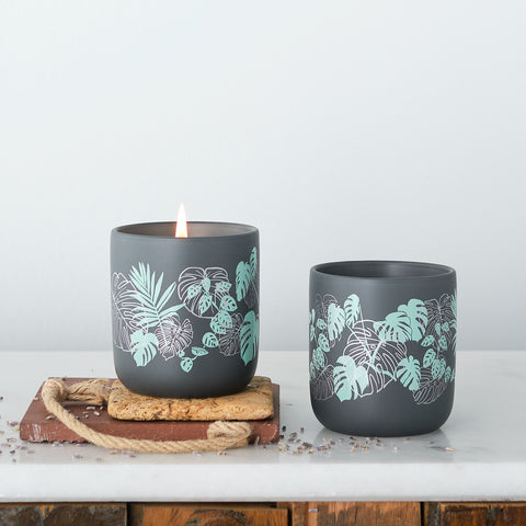 Monstera Wrap Candle, Beach House