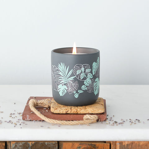 Monstera Wrap Candle, Beach House