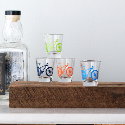 Mountain Bike Shot Glass