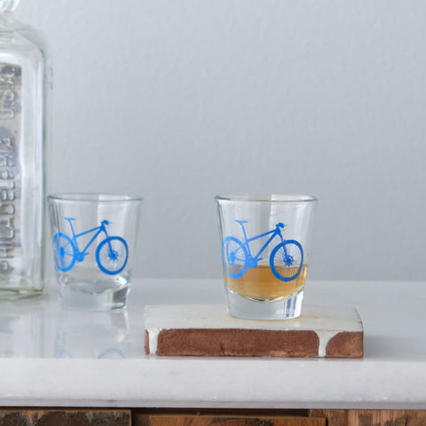 Mountain Bike Shot Glass