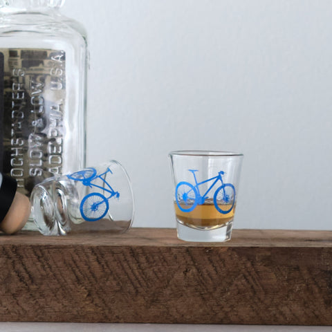 Mountain Bike Shot Glass