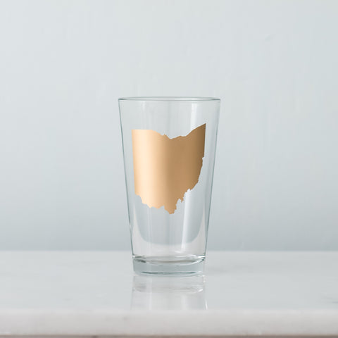 FINAL SALE Matte Gold State Pints