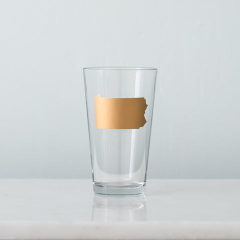 FINAL SALE Matte Gold State Pints