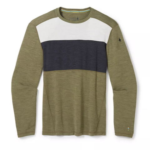 Men's Classic Thermal Merino Base Layer Colorblock Crew