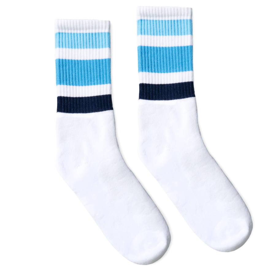 Socco US made socks, Ocean Blue Shades