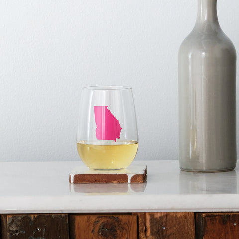 State Stemless Wine Glasses