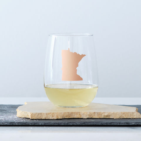 State Stemless Wine Glasses