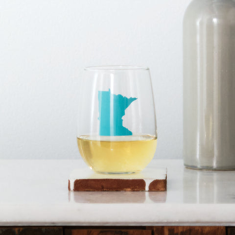 State Stemless Wine Glasses