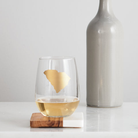 State Stemless Wine Glasses