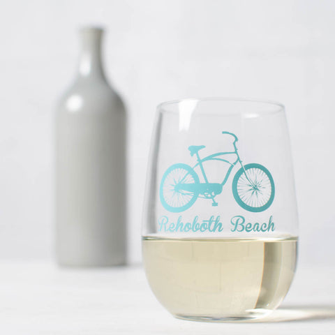 Name Drop Bicycle Wine Glasses - Set of 6