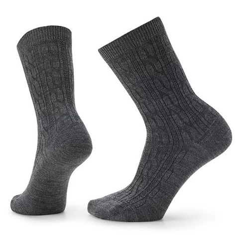 Women's Everyday Cable Zero Cushion Crew Socks