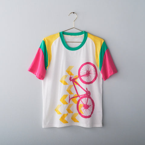 Women's Chevron Mountain Bike Raglan Tee - Final Sale