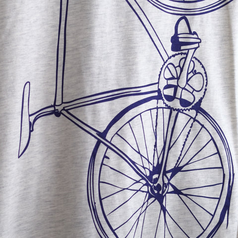 Women’s FIXIE Bike Violet Oatmeal Scoop Neck Tee - Final Sale