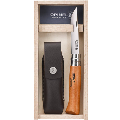 N°8 Carbon steel + Alpine Sheath Gift Box