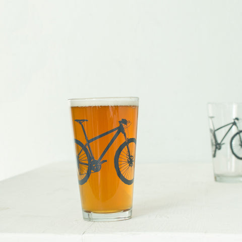 Mountain Bike Pint Glasses