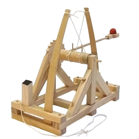 Catapult building kit, educational toys for hands-on learning. Precut wood pieces and easy to follow instructions.