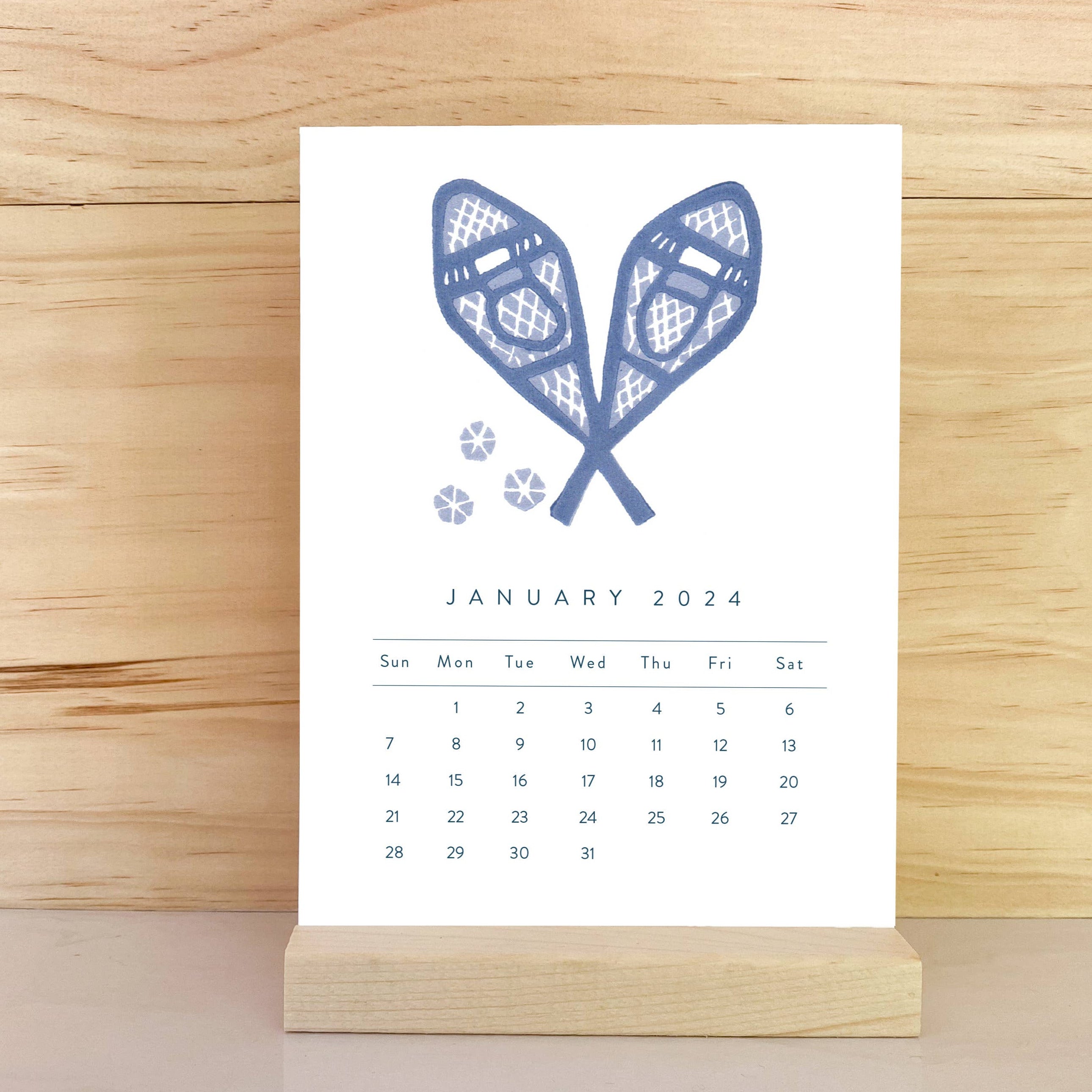 2024 Woodland Adventures Desktop Calendar