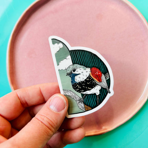 Fairy Wren Vinyl Sticker