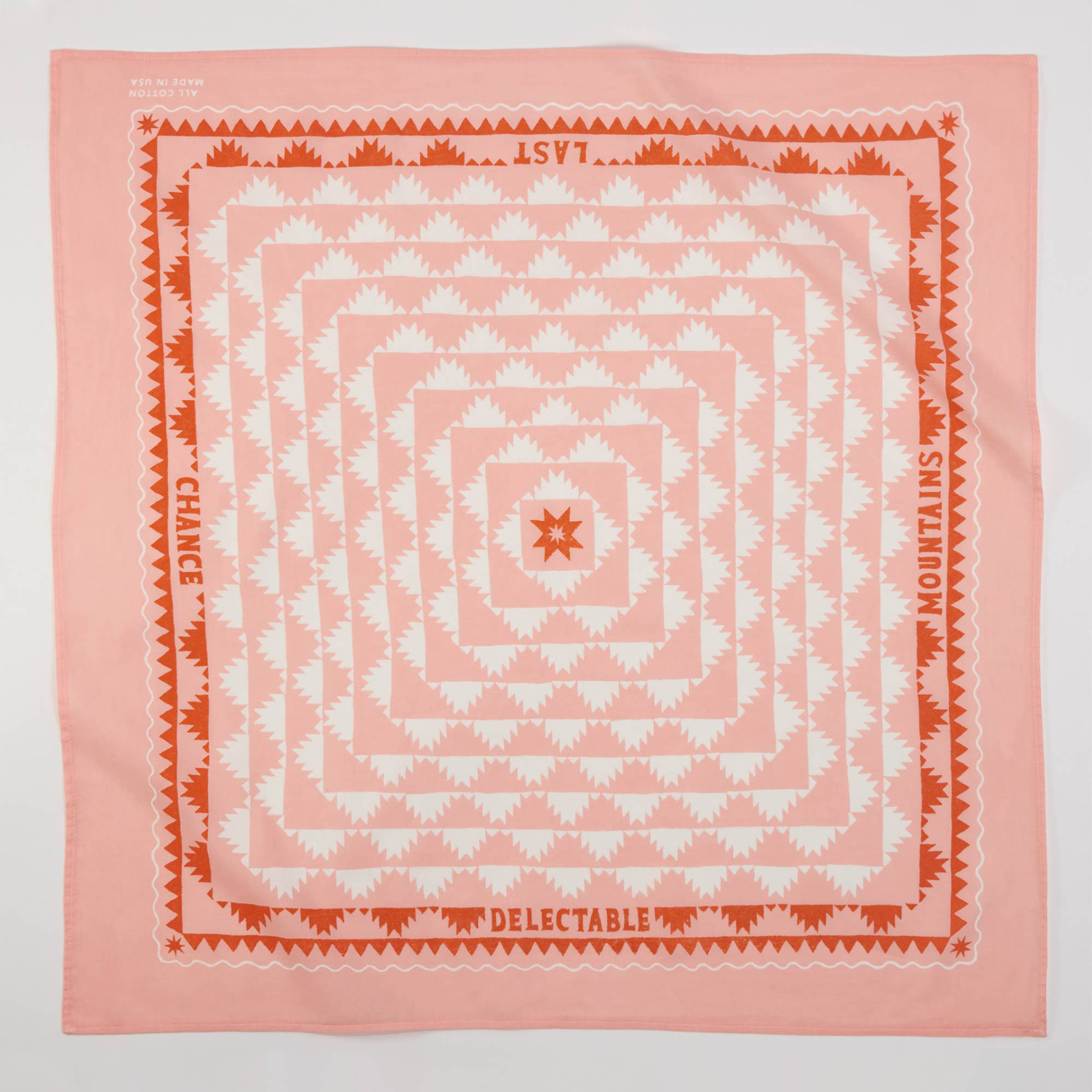 Organic Cotton Delectable Bandana | Peach