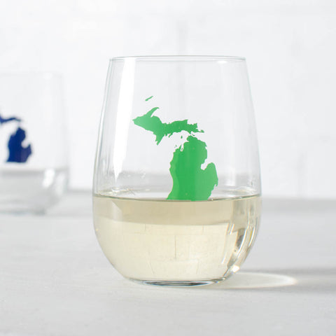 Custom Color State Stemless Wine Glass, set of 6