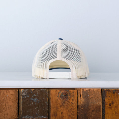 Road Bike Low Profile Trucker Cap, Chill Tri-Color